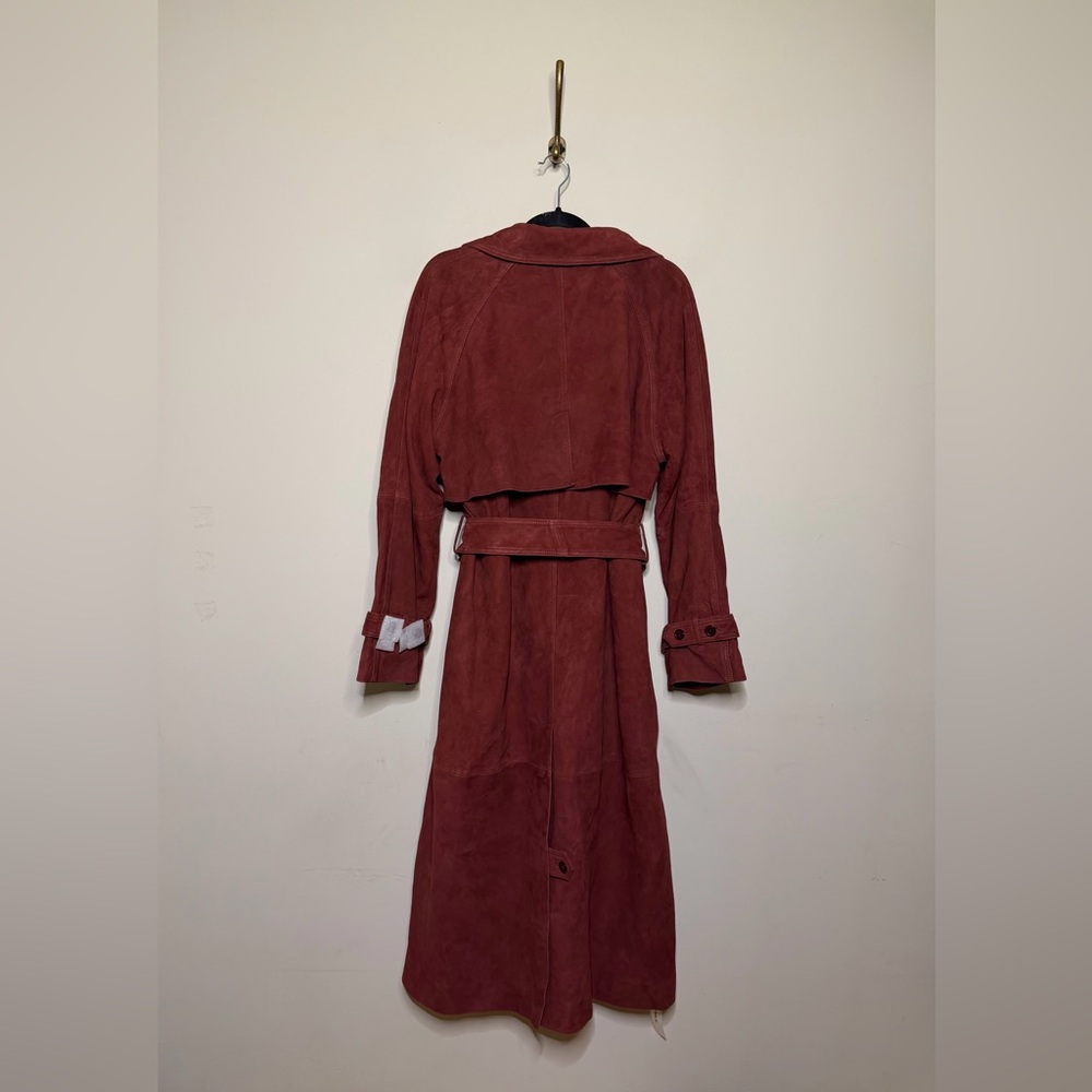 NWT Reformation Veda Ashland Suede Trench Coat - Picture 7 of 8